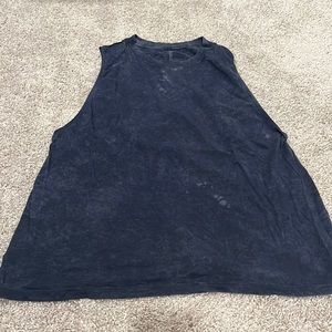 Lululemon blue dyed all yours tank size 10.